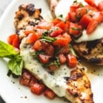 Grilled Bruschetta Chicken | lecremedelacrumb.com