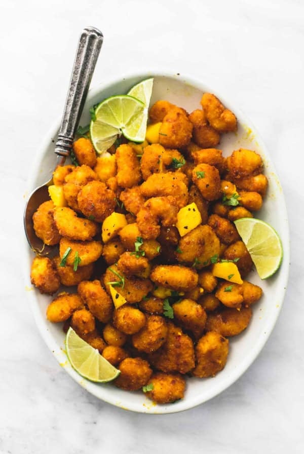 Mango Habanero Popcorn Shrimp | lecremedelacrumb.com