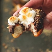 Easy S'mores Donuts | lecremedelacrumb.com