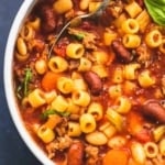 Pasta e Fagioli Soup | lecremedelacrumb.com