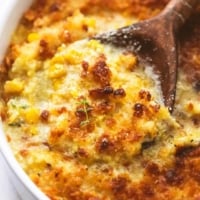 Baked Parmesan Creamed Corn | lecremedelacrumb.com