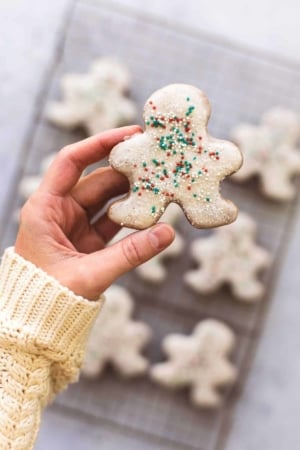 Gingerbread Sugar Cookies | lecremedelacrumb.com