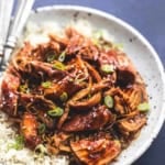 Instant Pot Honey Teriyaki Chicken | lecremedelacrumb.com