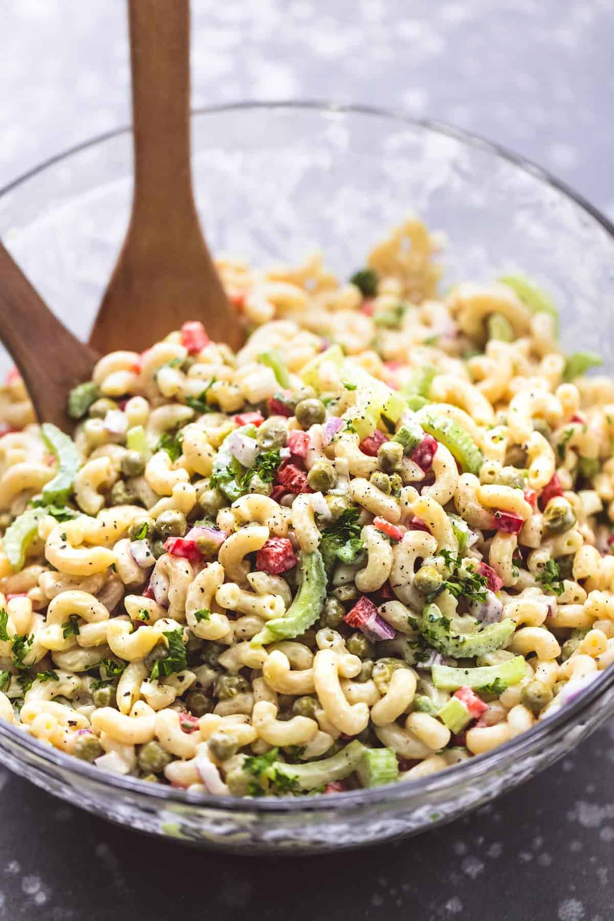 BEST Ever Creamy Sweet Macaroni Salad | lecremedelacrumb.com