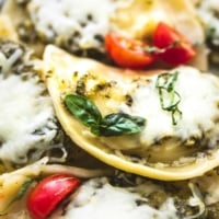 Margherita Pierogies Skillet | lecremedelacrumb.com