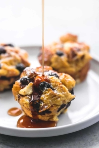 Blueberry Cream Cheese French Toast Muffins | lecremedelacrumb.com