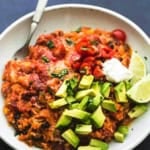 Instant Pot Cheesy Mexican Chicken and Rice | lecremedelacrumb.com