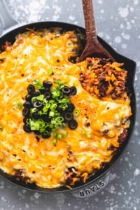 Mexican Beef and Rice Skillet | lecremedelacrumb.com