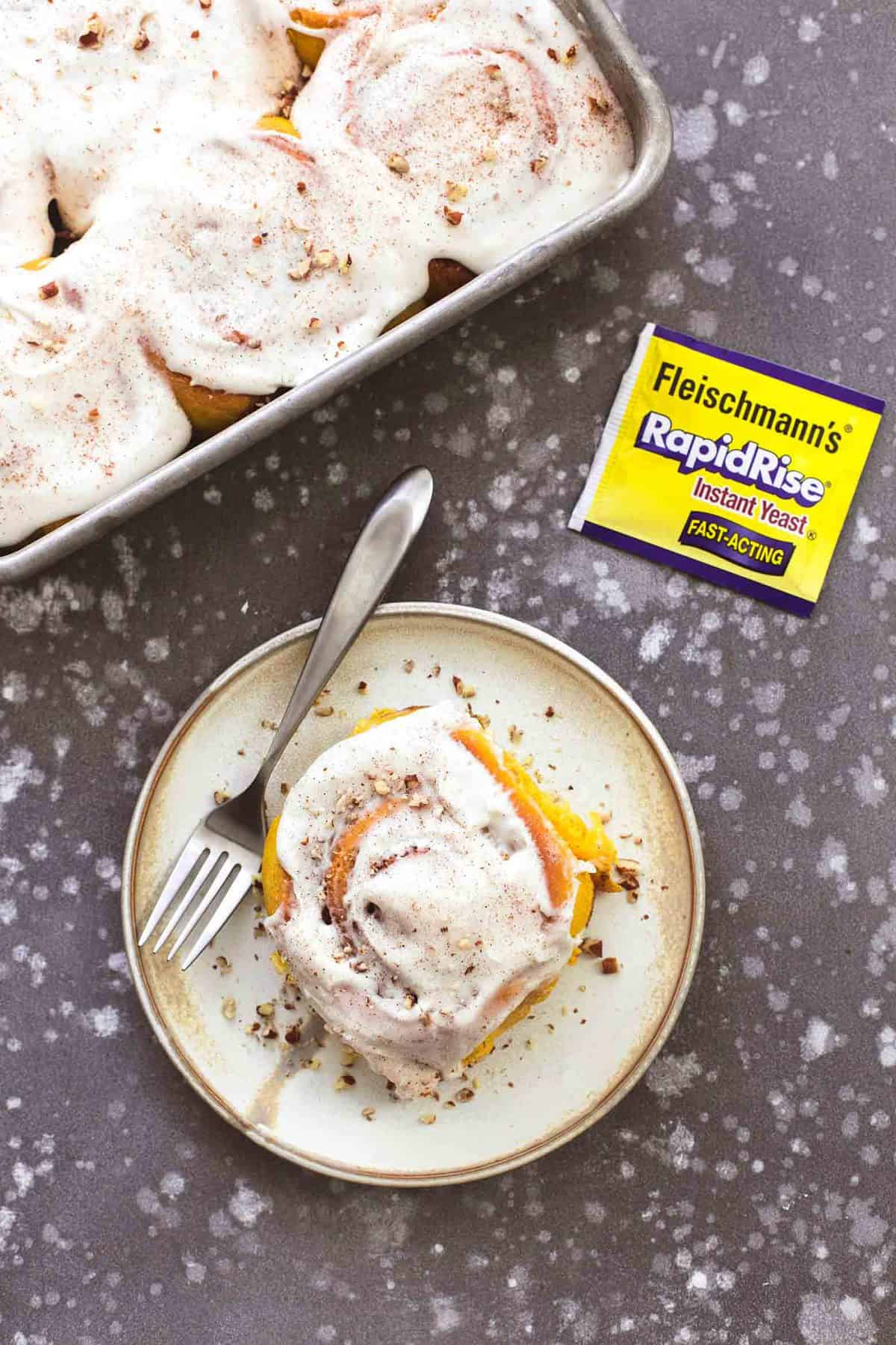 Pumpkin Cinnamon Rolls - 16