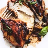 Three Cheese Stuffed Balsamic Chicken