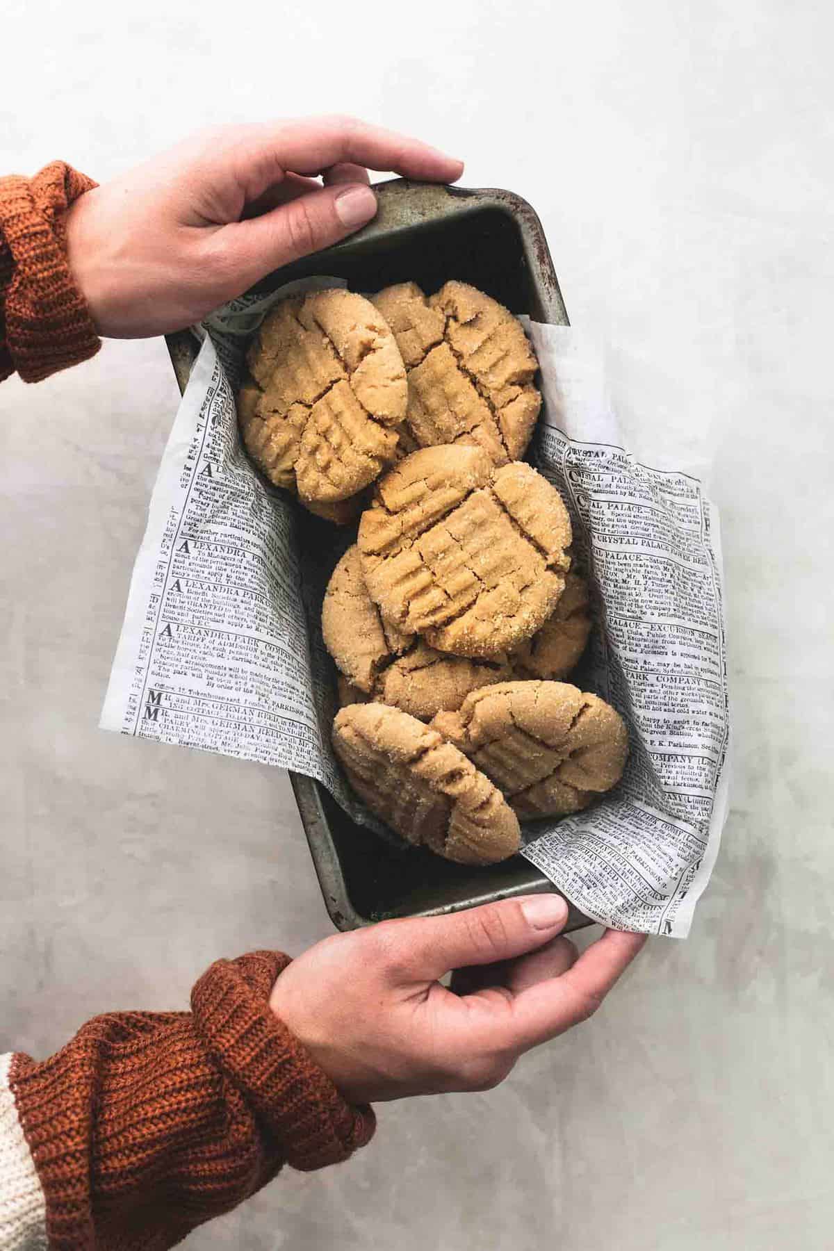 Best Super Soft Peanut Butter Cookies easy dessert recipe | lecremedelacrumb.com