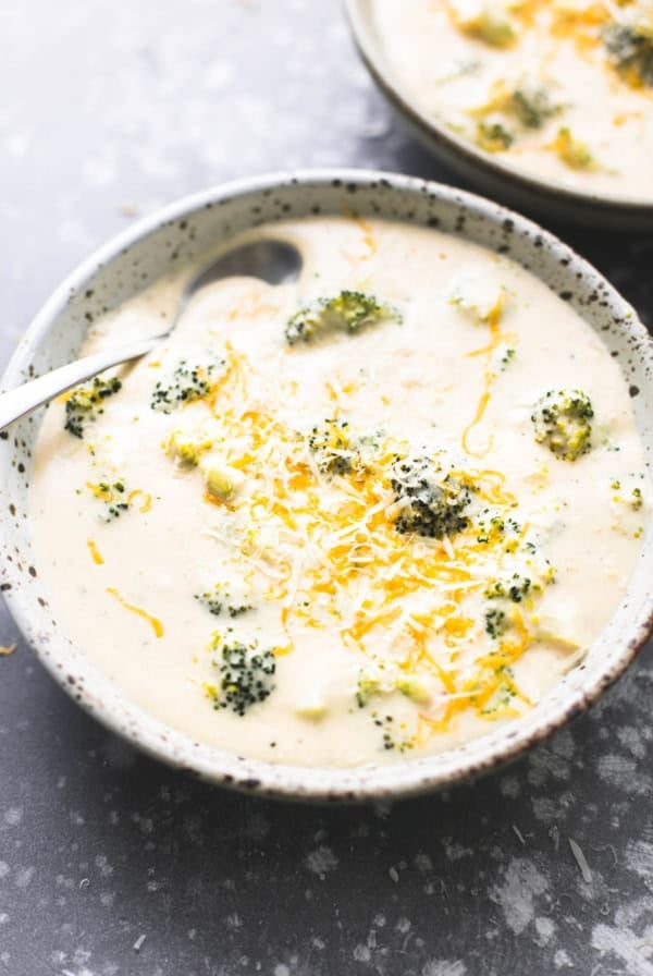 Best Easy Ever Broccoli Cheese Soup recipe | lecremedelacrumb.com