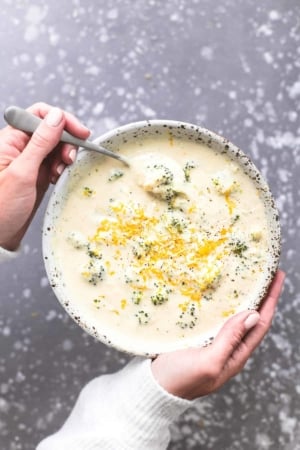 Best Easy Ever Broccoli Cheese Soup recipe | lecremedelacrumb.com