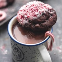 Double Chocolate Peppermint Bark Cookies recipe | lecremedelacrumb.com