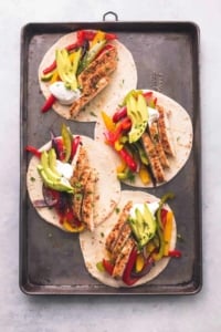 Healthy Sheet Pan Chicken Fajitas