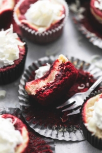 Easy Red Velvet Cheesecake Bites recipe | lecremedelacrumb.com