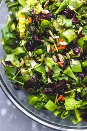 Easy Chopped Asian Salad recipe | lecremedelacrumb.com