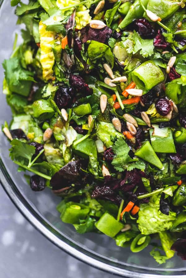 Easy Chopped Asian Salad recipe | lecremedelacrumb.com