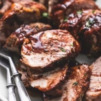 Instant Pot Balsamic Pork Tenderloin recipe | lecremedelacrumb.com