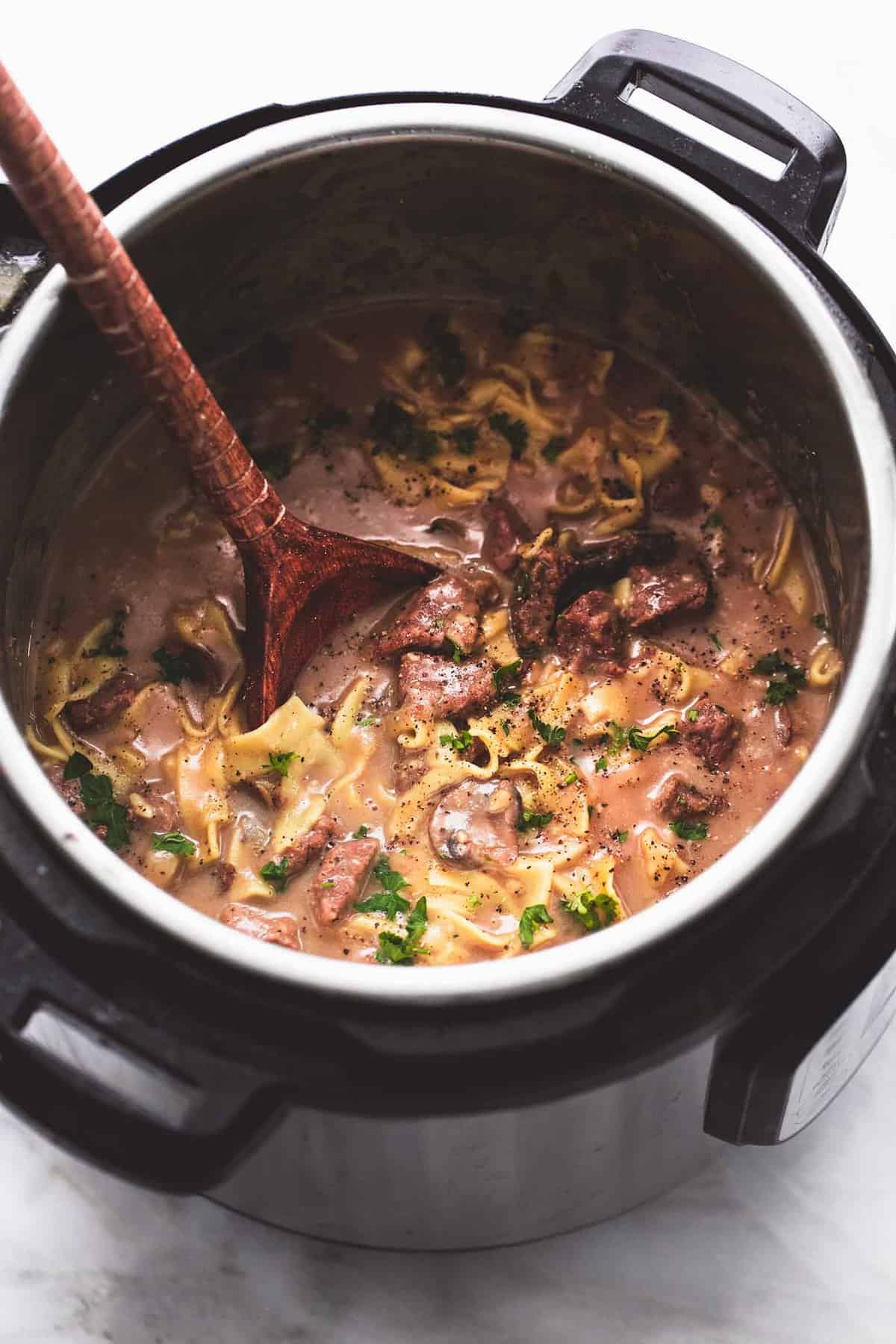 Best Easy Instant Pot Beef Stroganoff Creme De La Crumb