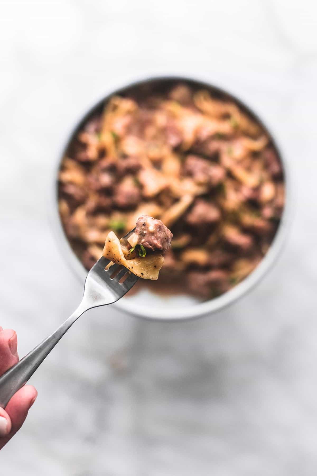 Best Ever Easy Beef Stroganoff Recipe | lecremedelacrumb.com