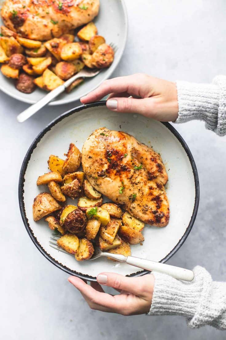 Sheet Pan Chicken and Potatoes (Five Ingredients) Creme De La Crumb