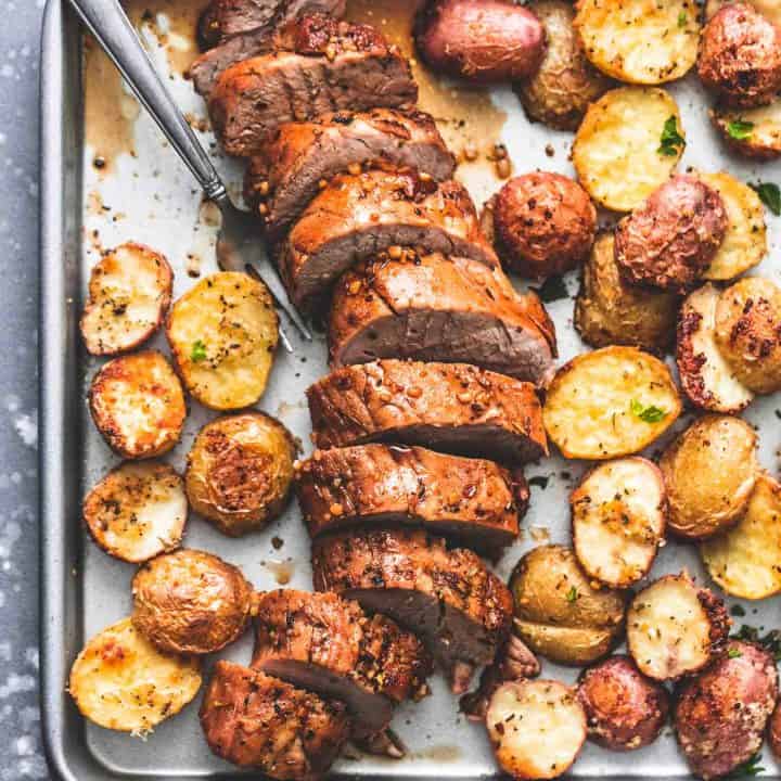 Sheet Pan Pork Tenderloin and Potatoes Creme De La Crumb