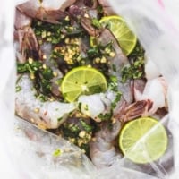 Garlic Lime Shrimp Marinade | lecremedelacrumb.com