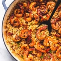 Cajun Shrimp and Rice Skillet | lecremedelacrumb.com