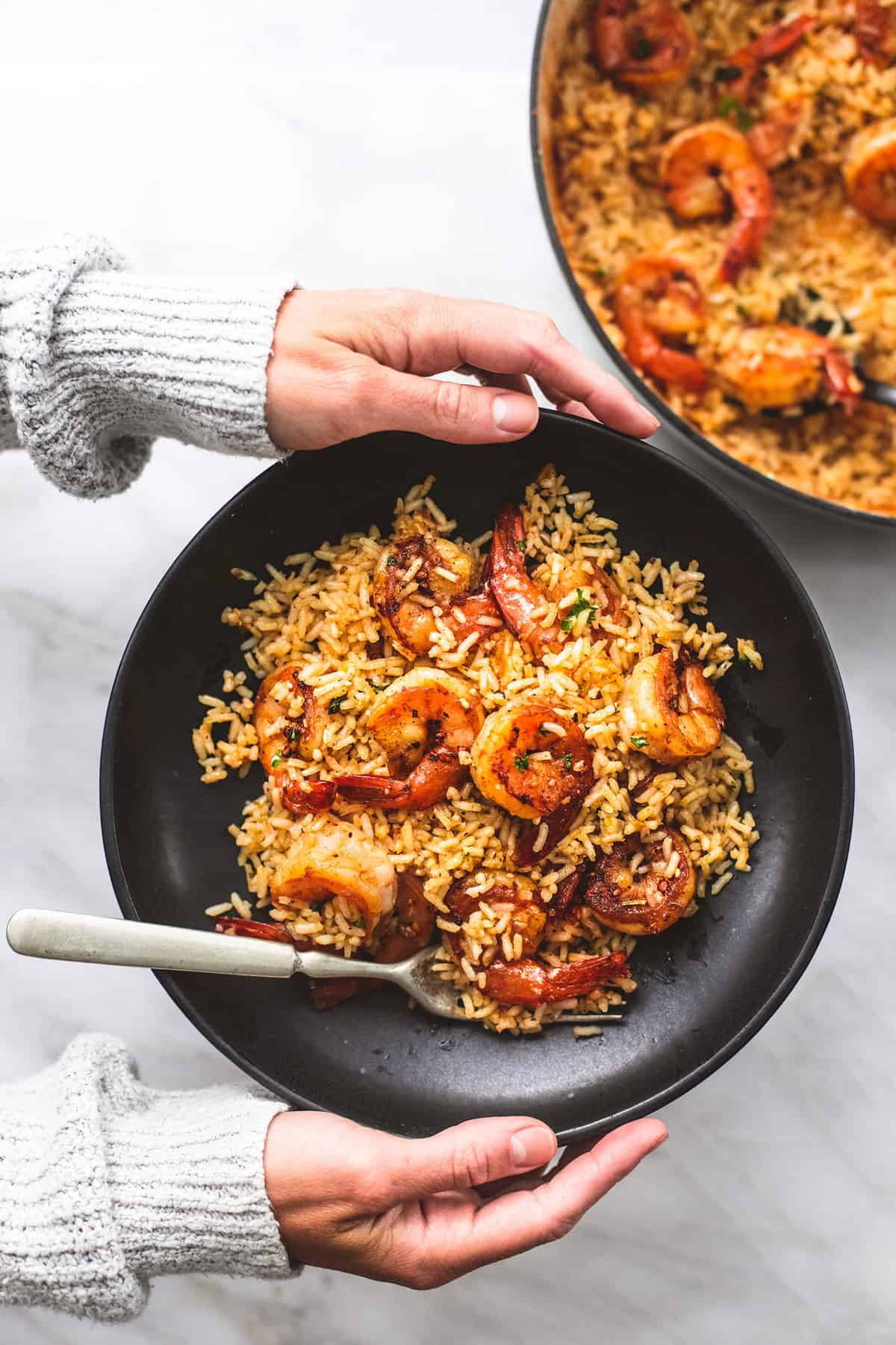 Cajun Shrimp and Rice Skillet | lecremedelacrumb.com