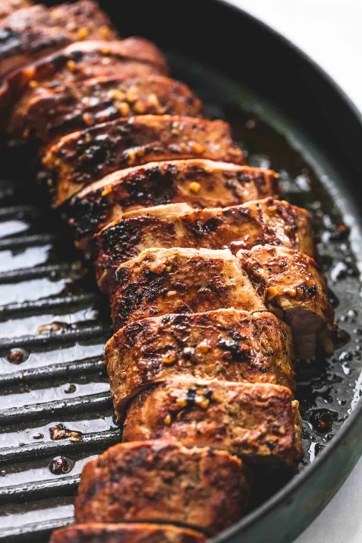 Best Ever Healthy Grilled Pork Tenderloin recipe | lecremedelacrumb.com