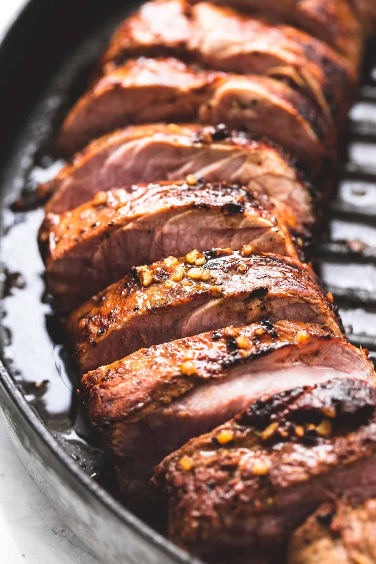 Best Ever Healthy Grilled Pork Tenderloin recipe | lecremedelacrumb.com