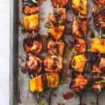 Grilled Sweet and Spicy Thai Chicken Kabobs easy grilling dinner recipe | lecremedelacrumb.com