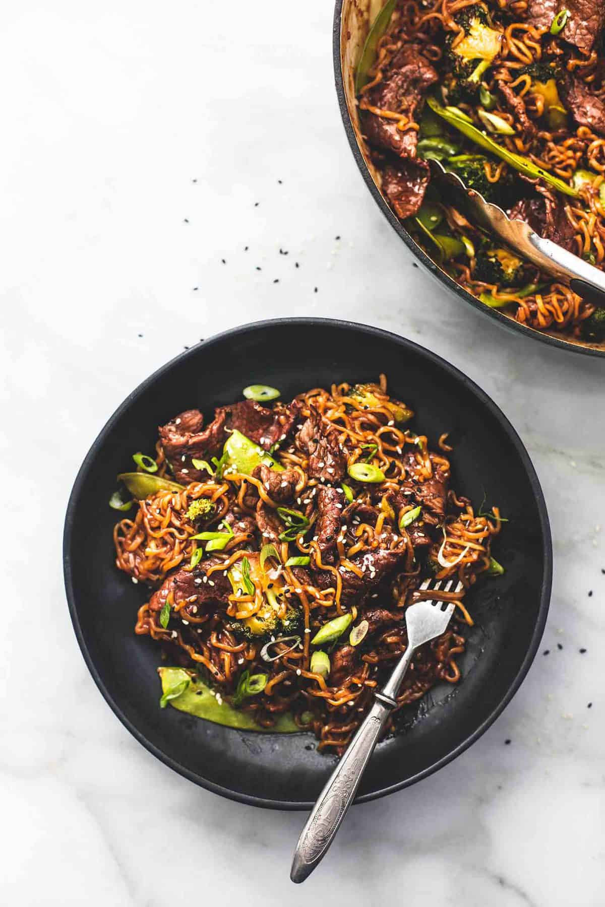 Teriyaki Steak Stir Fry easy dinner recipe | lecremedelacrumb.com