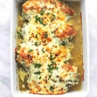 Easy Baked Salsa Verde Chicken simple dinner recipe | lecremedelacrumb.com