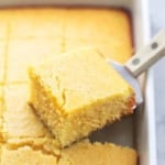BEST Super Moist Cornbread easy cornbread recipe | lecremedelacrumb.com