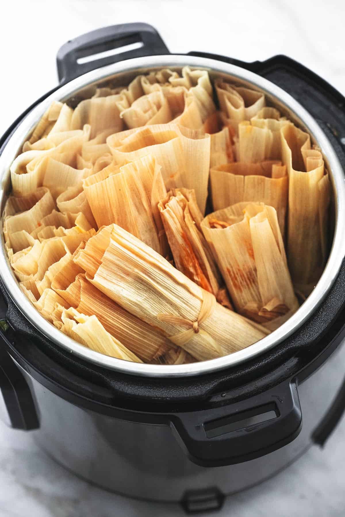 wrapped tamales in an instant pot.