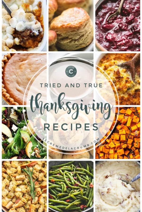 The BEST easy and tasty THANKSGIVING RECIPES | lecremedelacrumb.com