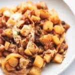 French Onion Potatoes easy side dish potatoes recipe for holidays! | lecremedelacrumb.com