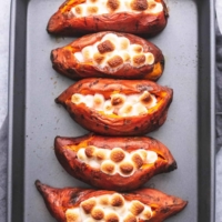 Instant Pot Baked Sweet Potatoes easy and tasty side dish recipe | lecremedelacrumb.com