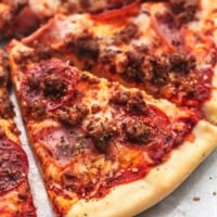 Meat Lovers Pizza recipe | lecremedelacrumb.com