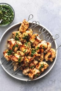 Argentinian Chimichurri Chicken Recipe easy healthy chicken dinner recipe | lecremedelacrumb.com