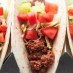 Best Ever Ground Beef Tacos easy ground beef dinner recipe | lecremedelacrumb.com