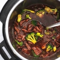 chinese broccoli and beef in pressure cooker