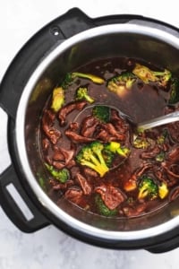 chinese broccoli and beef in pressure cooker