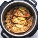 Easy and healthy Instant Pot Chicken Breast and Rice dinner recipe | lecremedelacrumb.com