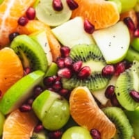 Easy Winter Fruit Salad recipe | lecremedelacrumb.com