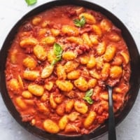 Gnocchi in Tomato Cream Sauce recipe | lecremedealcrumb.com