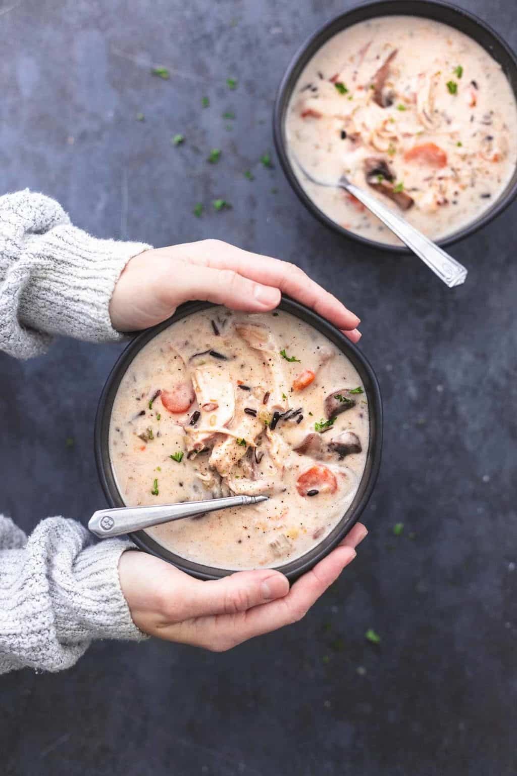 Instant Pot Chicken and Wild Rice Soup Creme De La Crumb