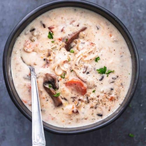 Instant Pot Chicken and Wild Rice Soup - Creme De La Crumb